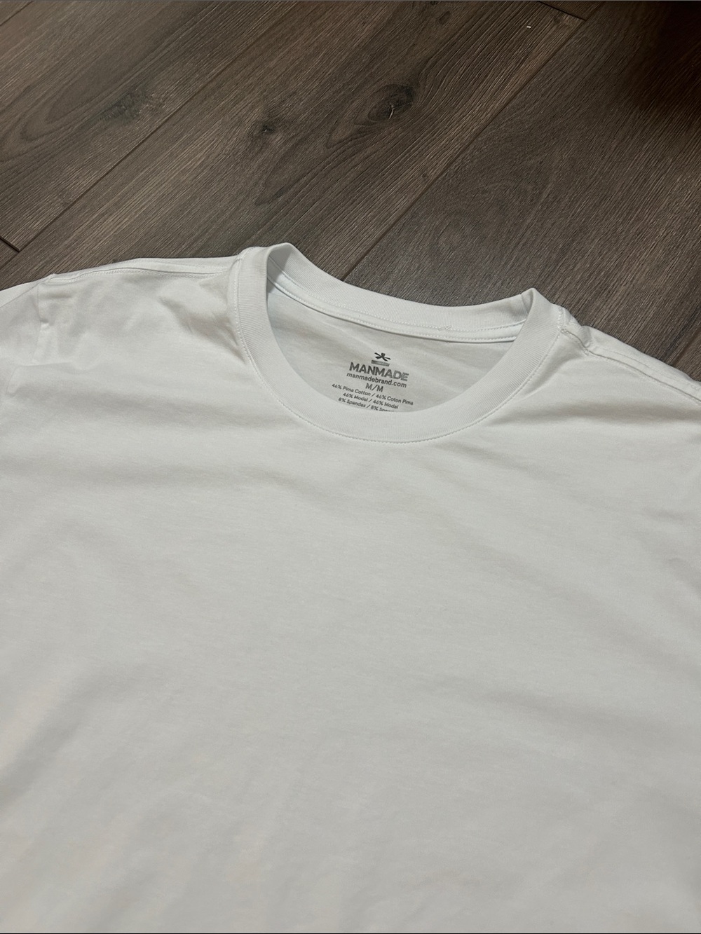 Manmade Classic White Crew Neck T-Shirt